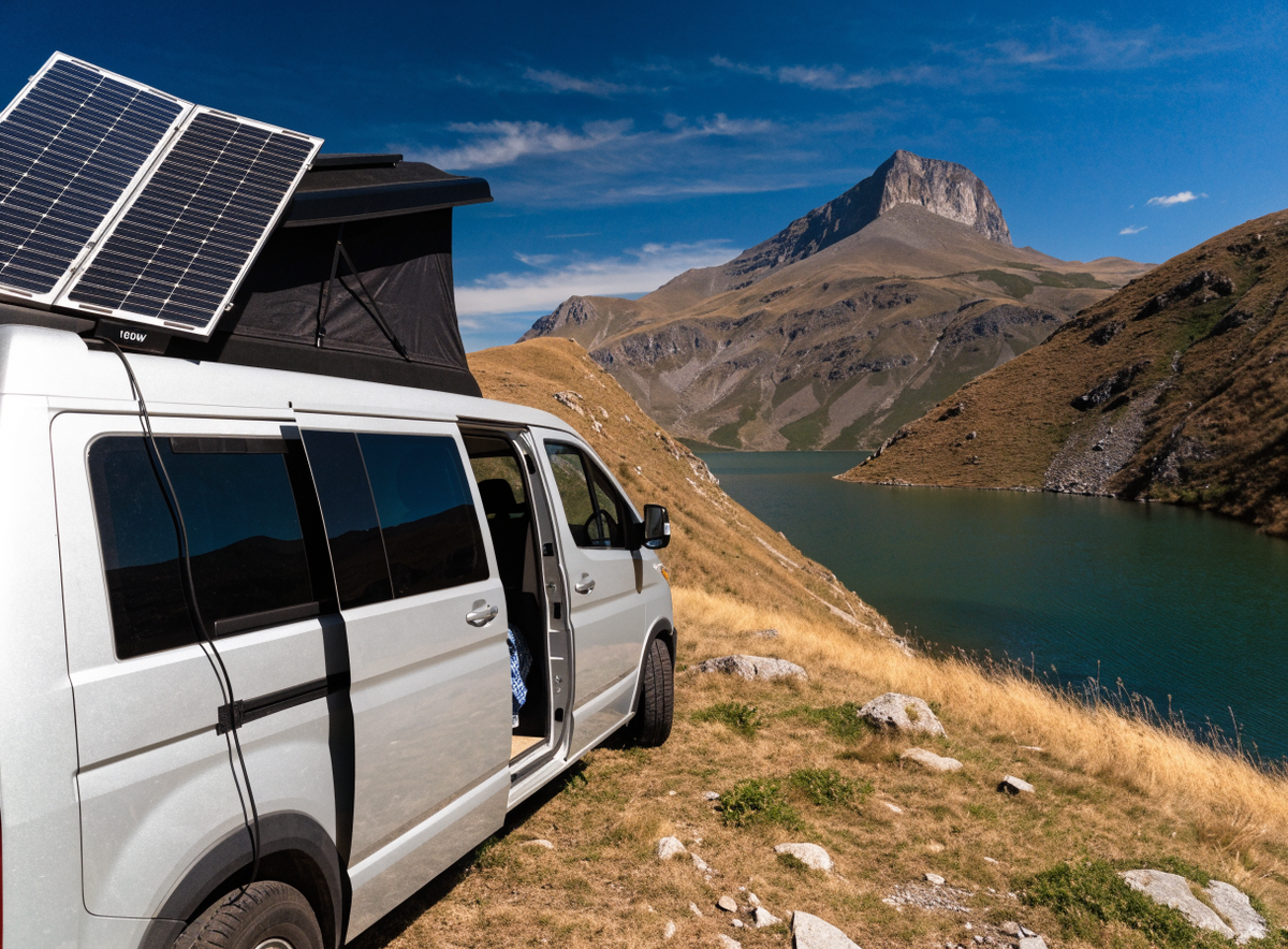 Portable Solar Panel 160W – in use