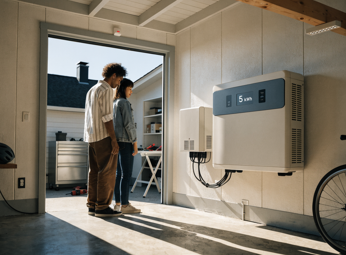 Home Backup Battery 5kWh – in use