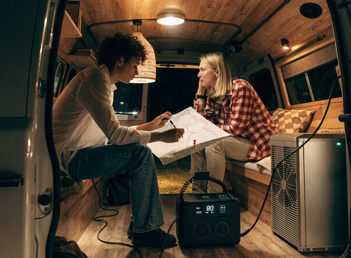 Portable Power Station 1500 – in use