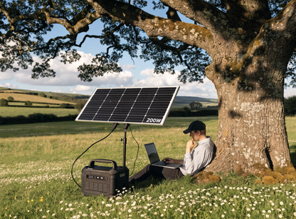 Portable Solar Panel 200W – in use