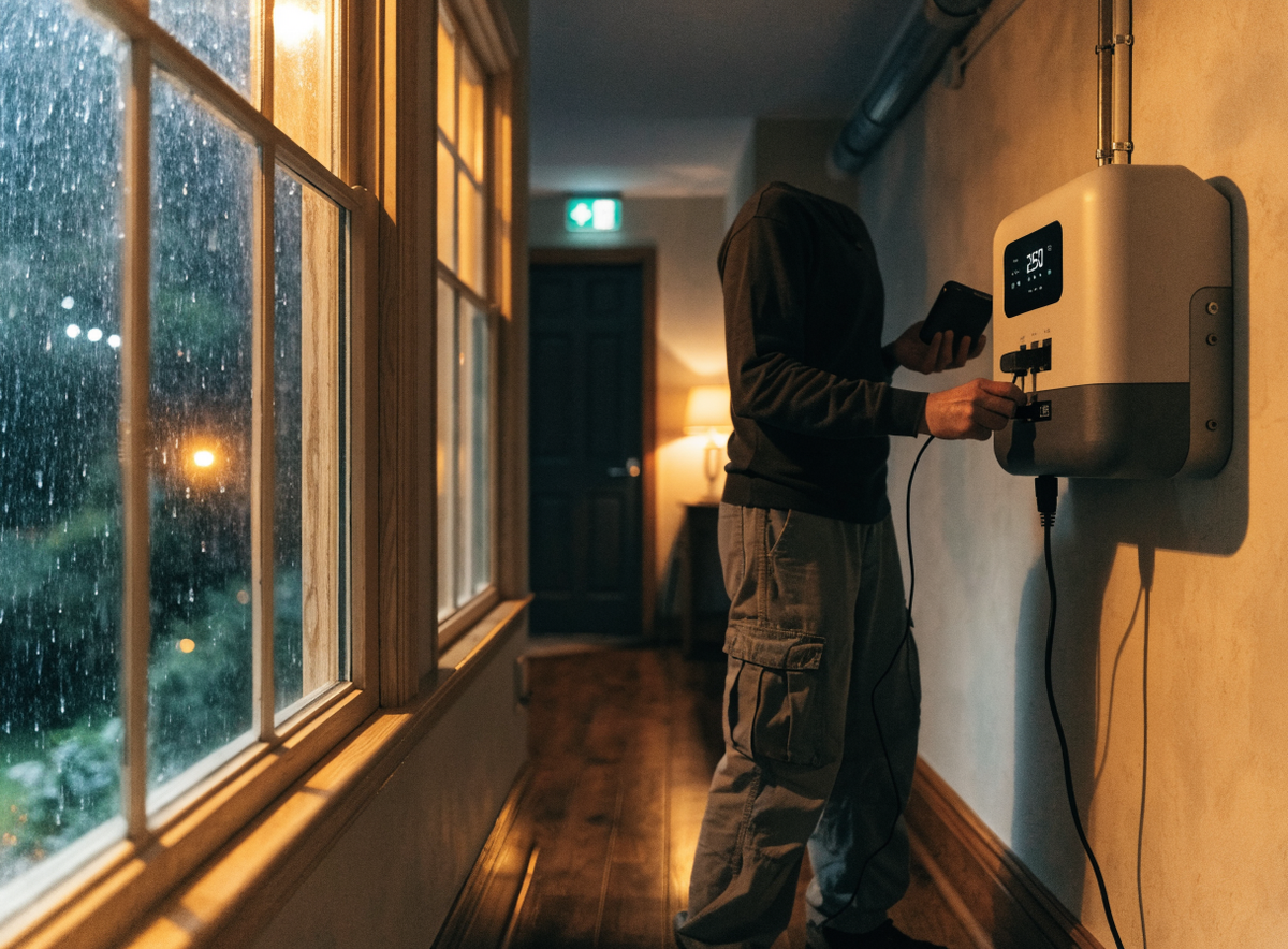 Home Backup Power Hub – in use
